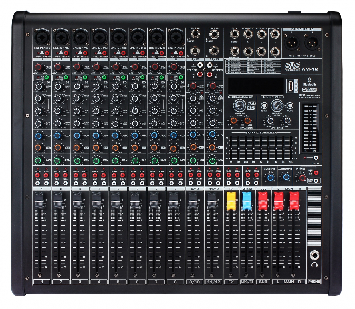 SVS Audiotechnik mixers AM-12 Микшерный пульт аналоговый, 12-канальный в Верхнем Уфалее