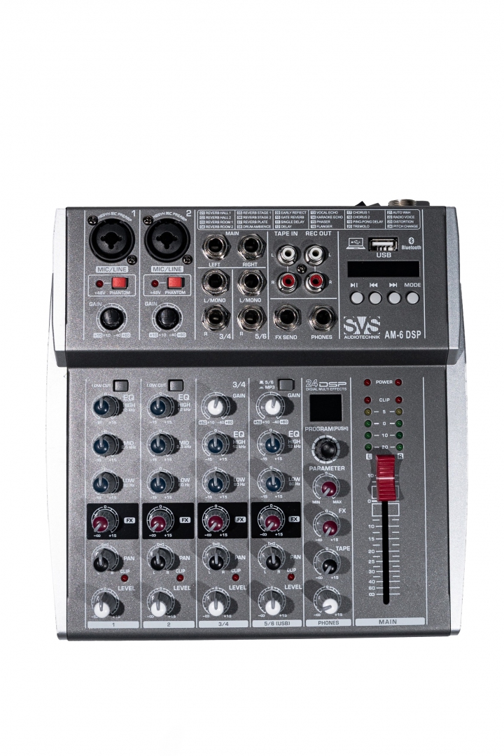 SVS Audiotechnik mixers AM-6 DSP Микшерный пульт аналоговый, 6-канальный SVS Audiotechnik mixers в Верхнем Уфалее